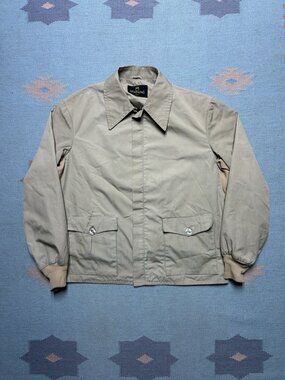 Vintage 1960s zero king cropped work jacket 2 pocket bomber talon zip Medium 40